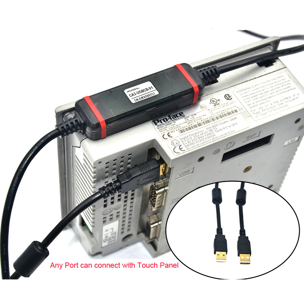 Pro-face CA3-USBCB-01  ST/GB/SP/GC3000-5000 PLC Haberleşme Kablosu