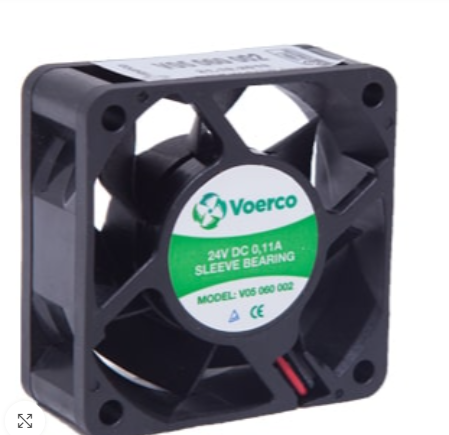 VOERCO  V05 120 002 Pano Fanı – 120x120x25 mm, 24V DC