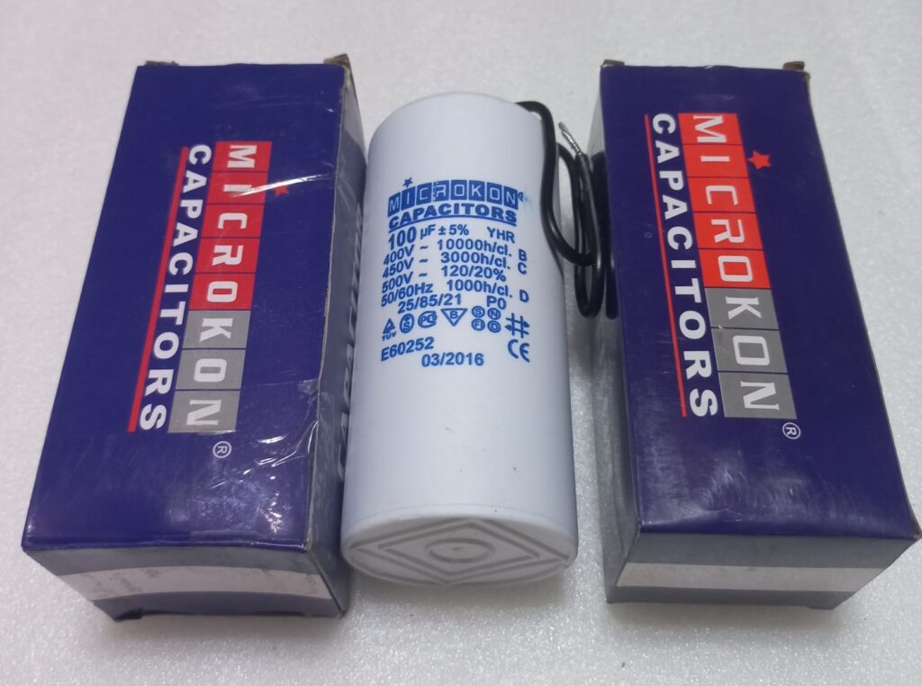Microkon 100 µF 450V Motor İşletme Kondansatörü – Daimi