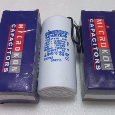 Microkon 100 µF 450V Motor İşletme Kondansatörü – Daimi
