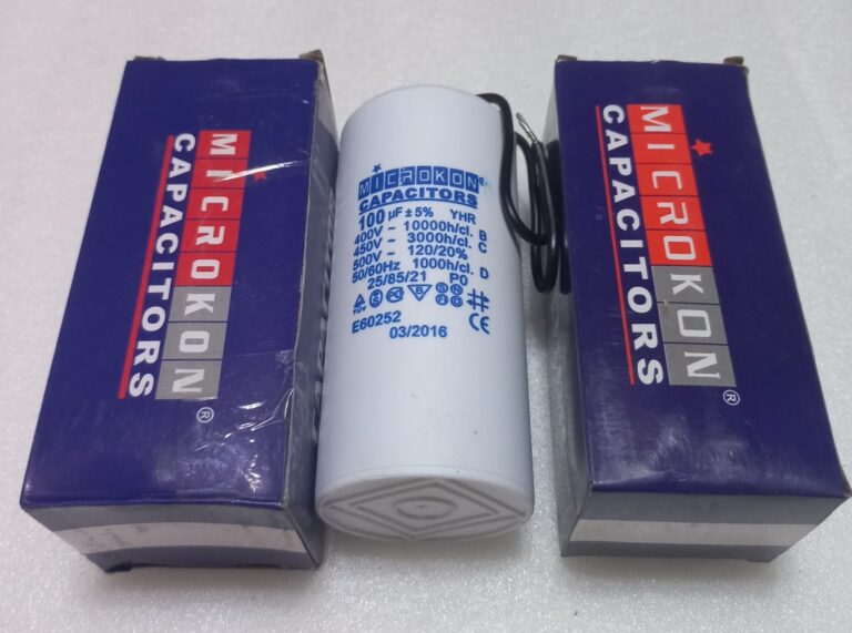 Microkon 100 µF 450V Motor İşletme Kondansatörü – Daimi