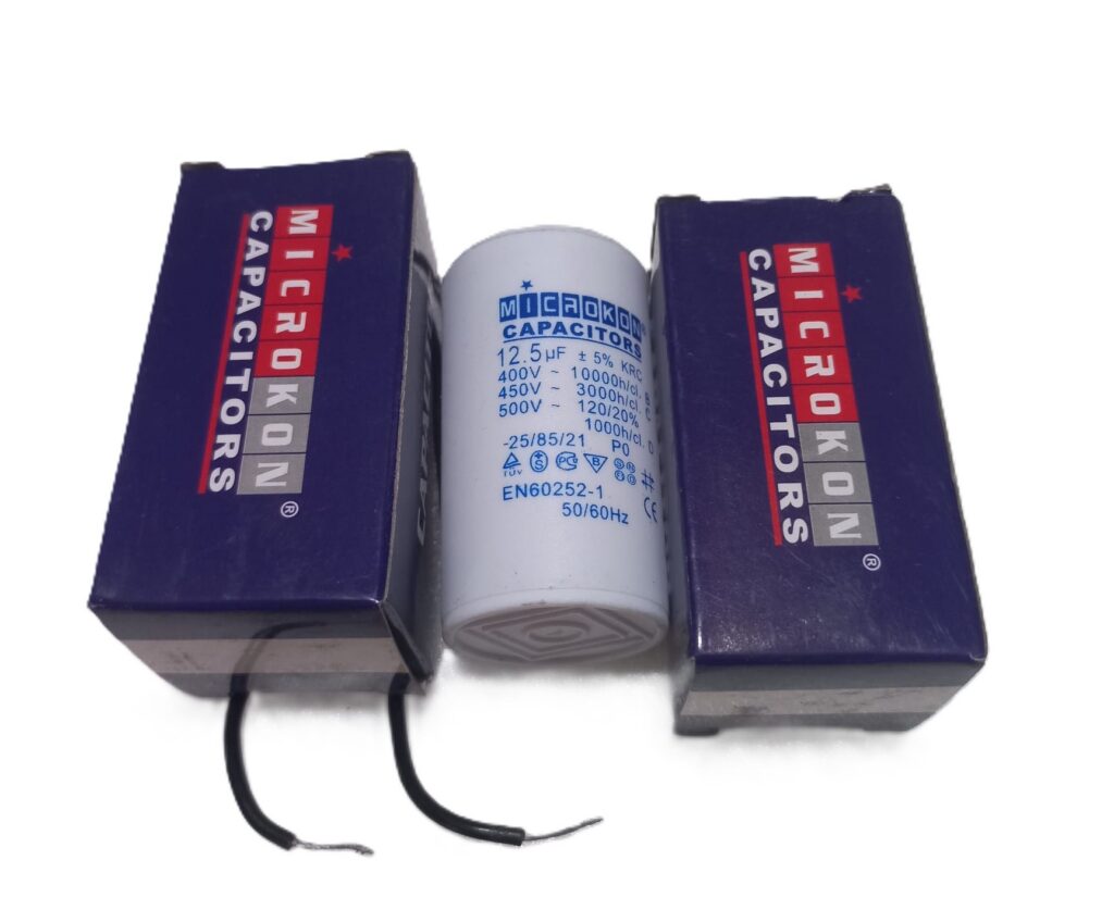 Microkon 12,5 µF 450V Motor İşletme Kondansatörü – Daimi