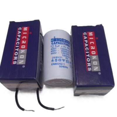 Microkon 12,5 µF 450V Motor İşletme Kondansatörü – Daimi