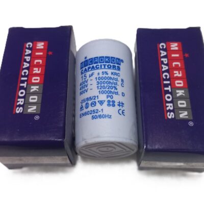 Microkon 15 µF 450V Motor İşletme Kondansatörü – Daimi