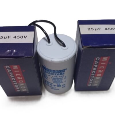Microkon 25 µF 450V Motor İşletme Kondansatörü – Daimi