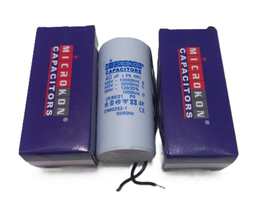 Microkon 40 µF 450V Motor İşletme Kondansatörü – Daimi