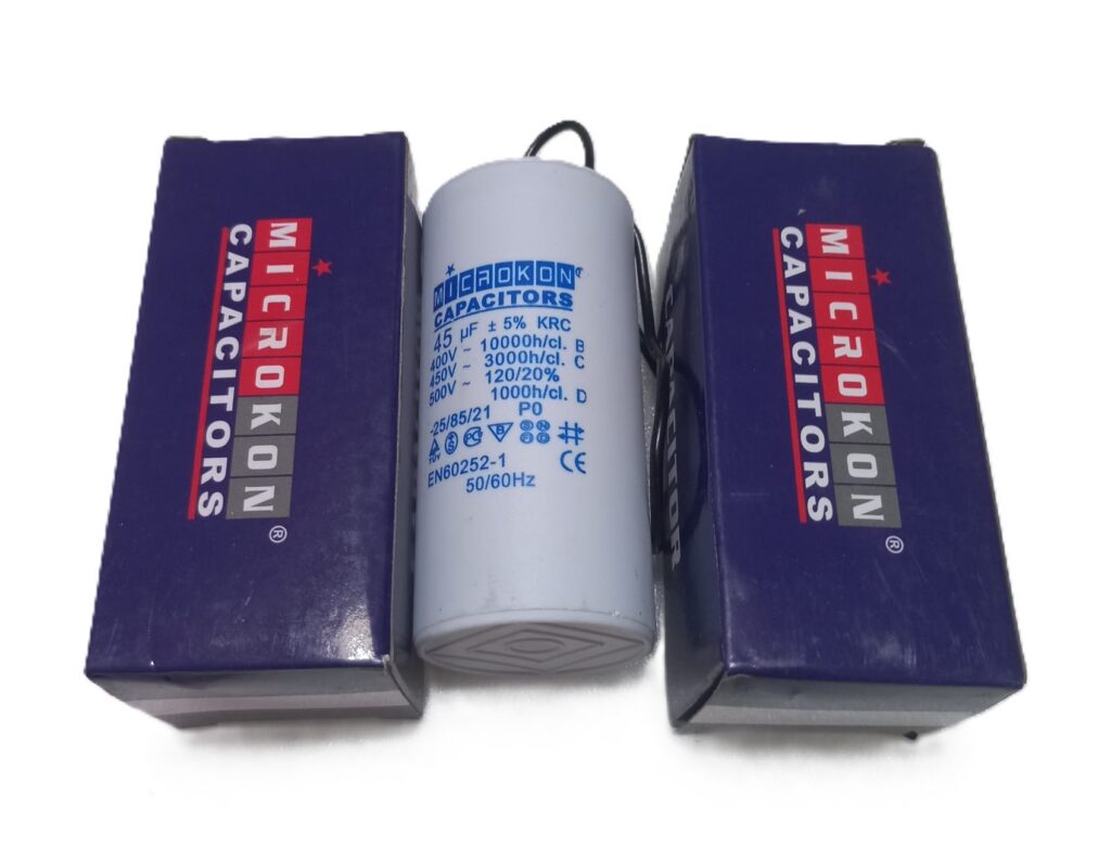 Microkon 45 µF 450V Motor İşletme Kondansatörü – Daimi