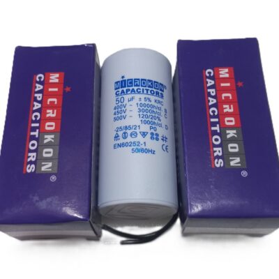 Microkon 50 µF 450V Motor İşletme Kondansatörü – Daimi