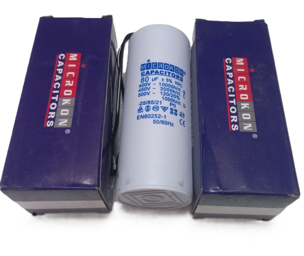 Microkon 80 µF 450V Motor İşletme Kondansatörü – Daimi