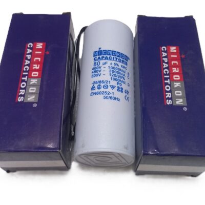 Microkon 80 µF 450V Motor İşletme Kondansatörü – Daimi