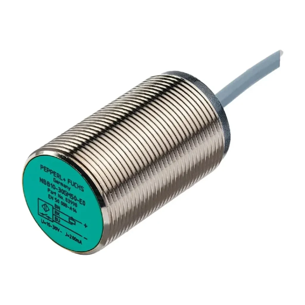 Pepperl+Fuchs NBB10-30GM50-E0 Endüktif Sensör – M30, 10 mm Algılama, NPN NO