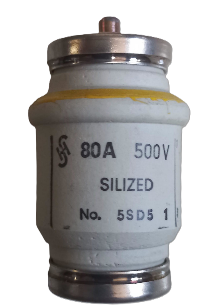 Siemens 5SD5 80A Yarı İletken Koruma Sigortası – SILIZED Ultra Hızlı, 500V DIVH