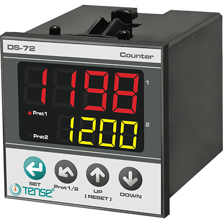 Tense DS-72 dijital sayıcı – 2×4 hane LED ekranlı ileri/geri counter