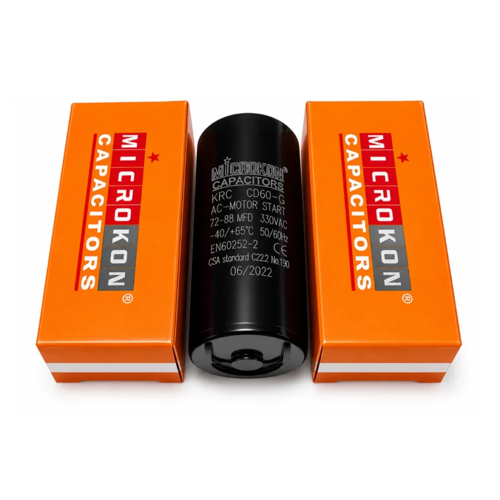 Microkon 72-88 µF 220V İlk Hareket (Marş) Kondansatörü