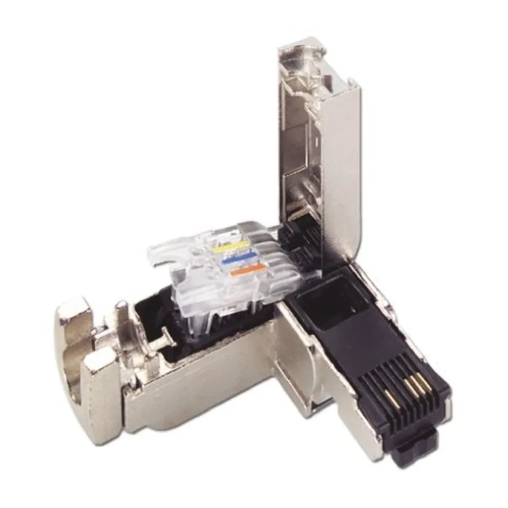 6GK1901-1BB20-2AA0 endüstriyel ethernet FastConnect RJ45 konnektör – 90° metal gövde, 2×2