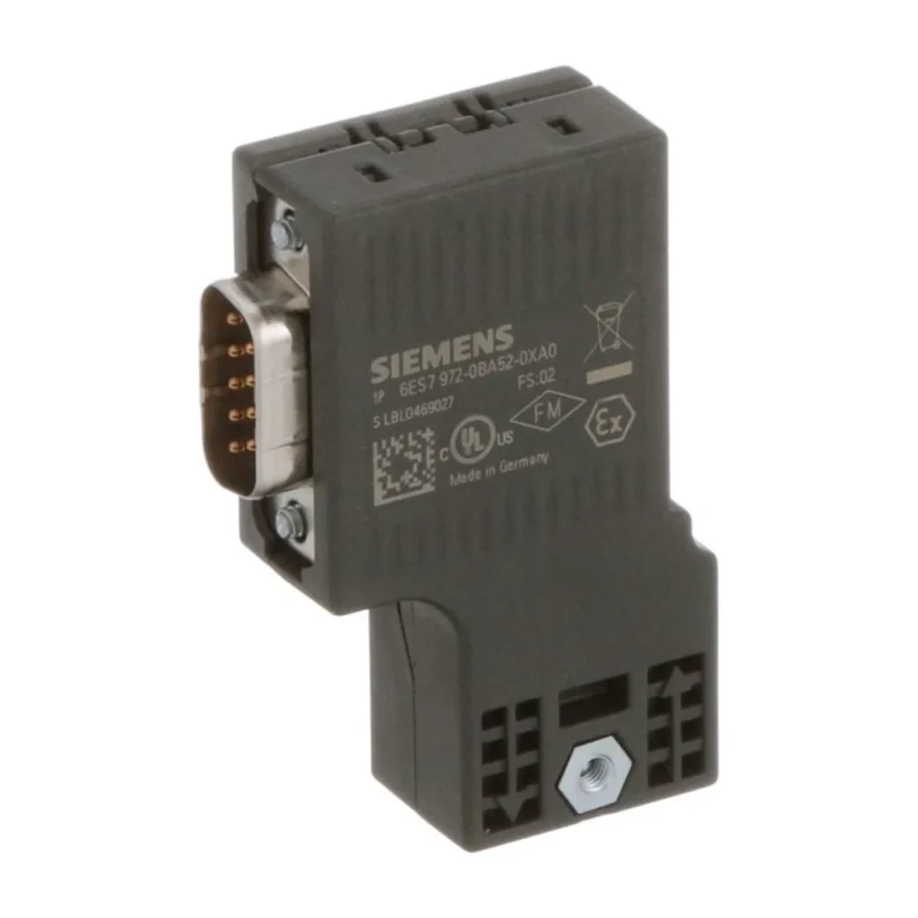 6ES7972-0BA52-0XA0 PROFIBUS Bağlantı Fişi – 90° çıkış, PG soketsiz