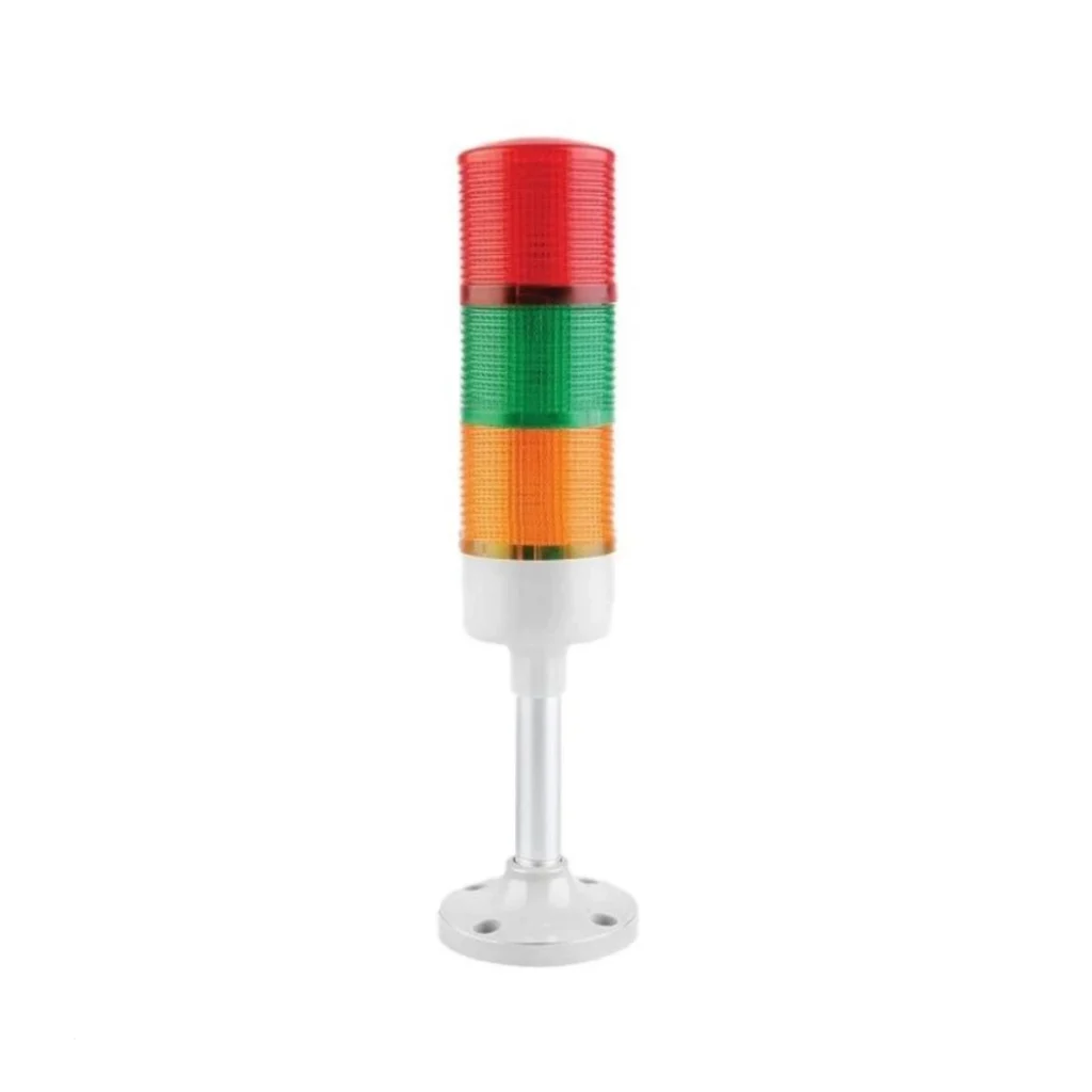 IS53-3T/W-J 24V DC Üç Katlı Işıklı Kolon – Kırmızı/Yeşil/Sarı