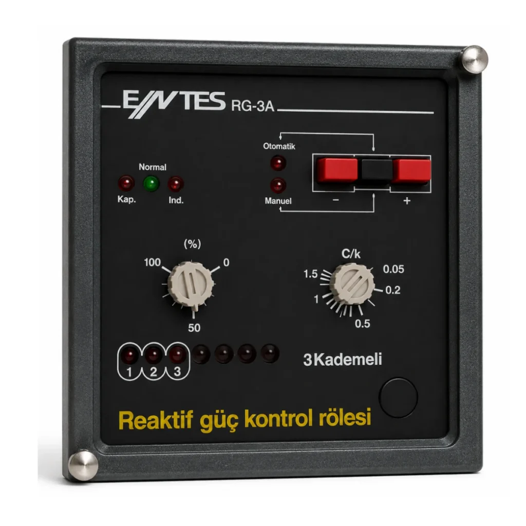 RG-3A 3 Kademeli Reaktif Güç Kontrol Rölesi – Eski Tip