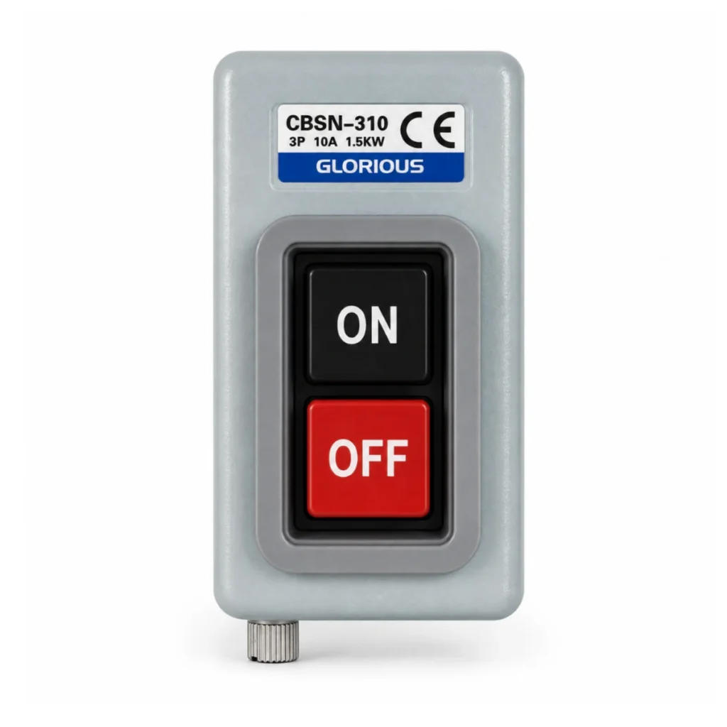 CBSN-310 3P 10A 1,5kW Metal Gövdeli Kutulu Şalter
