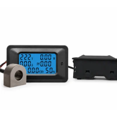 LCD Dijital AC Güç Ölçer 20A/100A Voltmetre Ampermetre Wattmetre Enerji Sayacı