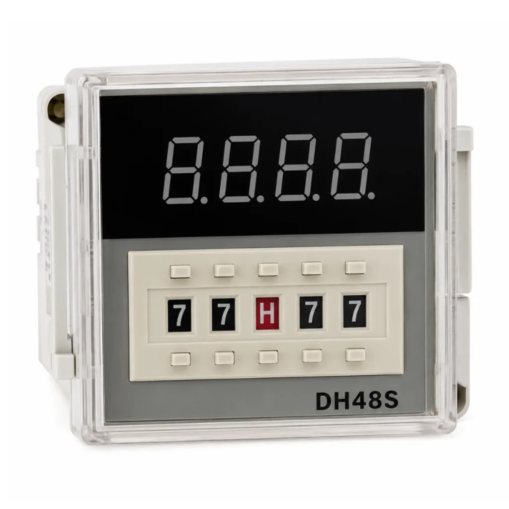 AYKA-DH 48S Dijital Zaman Rölesi 24-220V AC/DC 0,01sn-99saat
