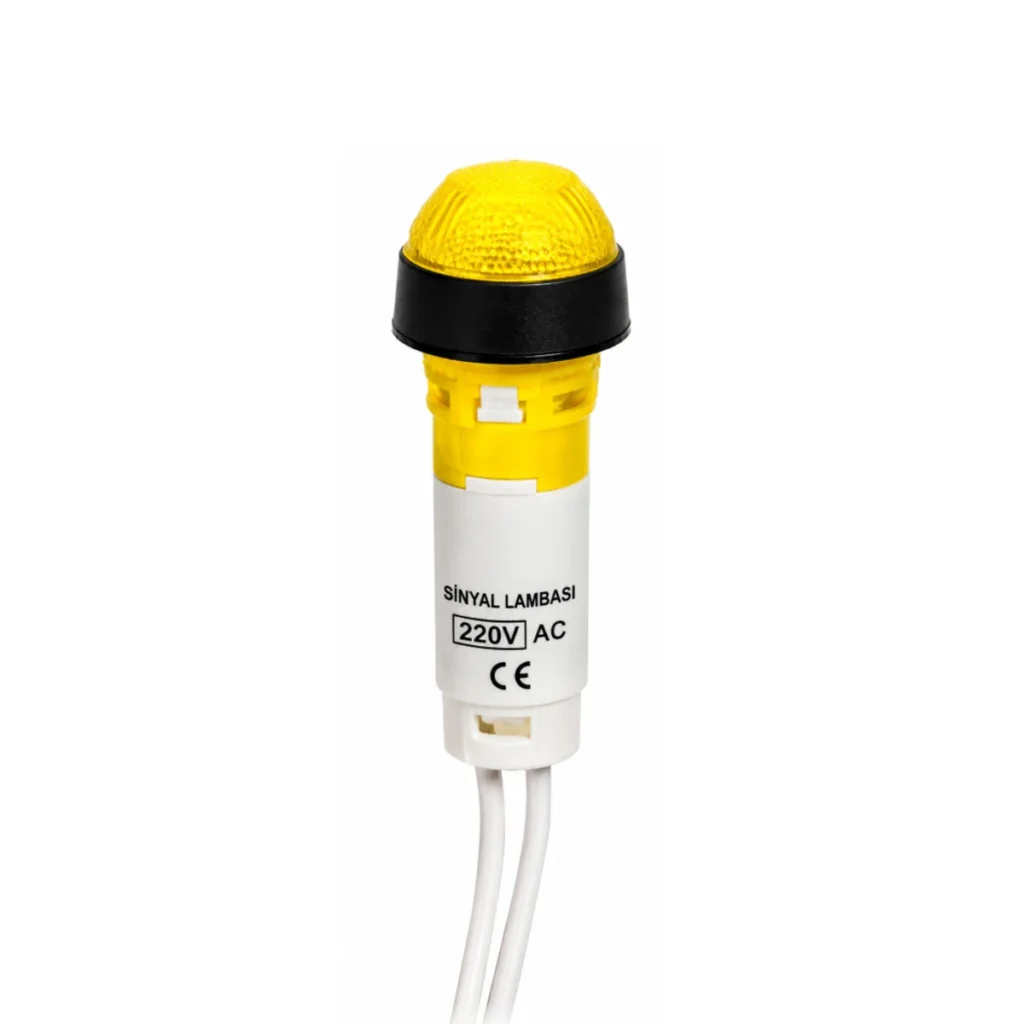 10mm AD22E-005Y 220V Sarı LED Sinyal Lambası