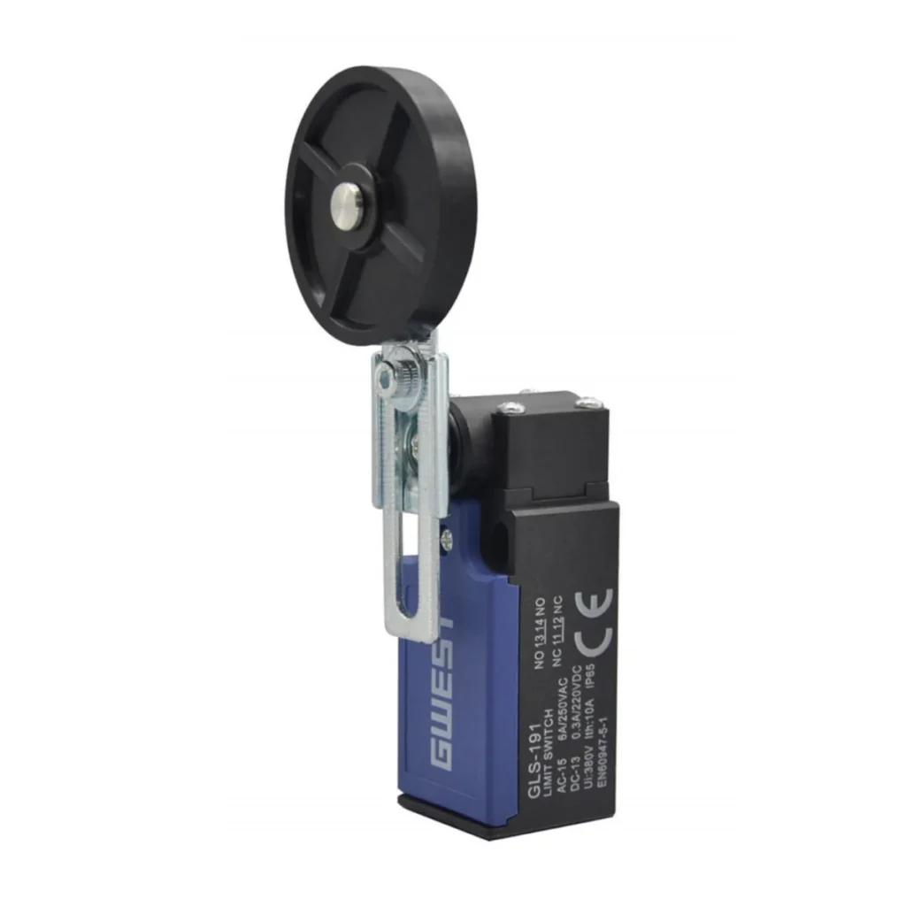 GLS-191R Ayarlanabilir Kauçuk Makaralı Çift Yön Resetli Limit Switch