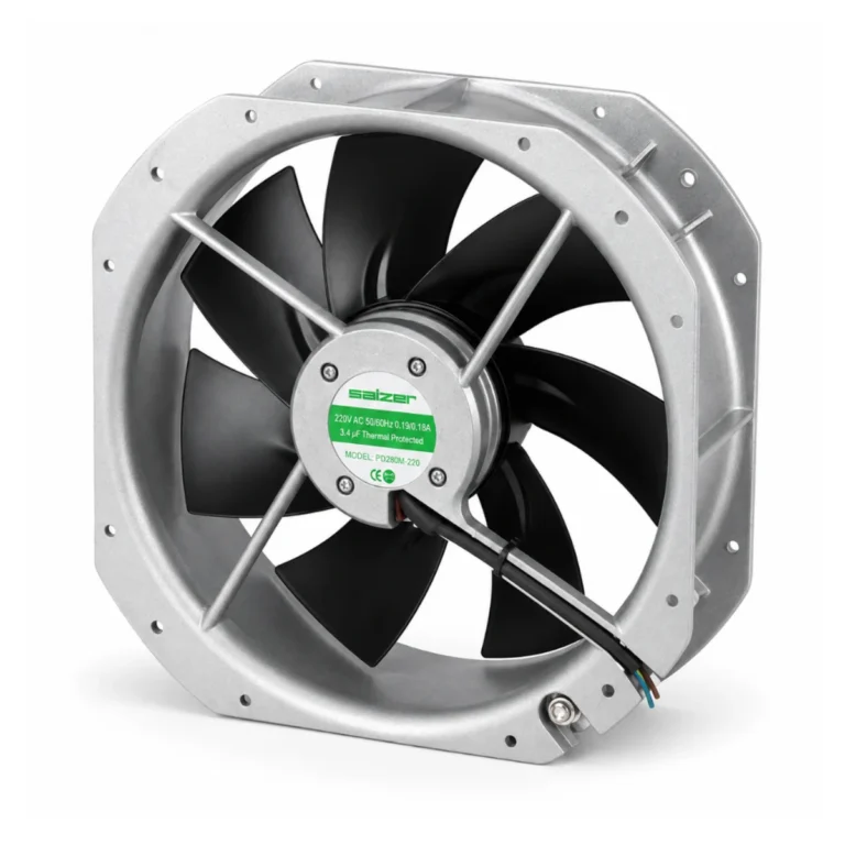 PD280M-220 280x280x80 mm 220V AC Rulmanlı Metal Kare Fan