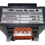 Watel 380V / 48V 150VA Bakır Sargılı Kumanda Trafosu