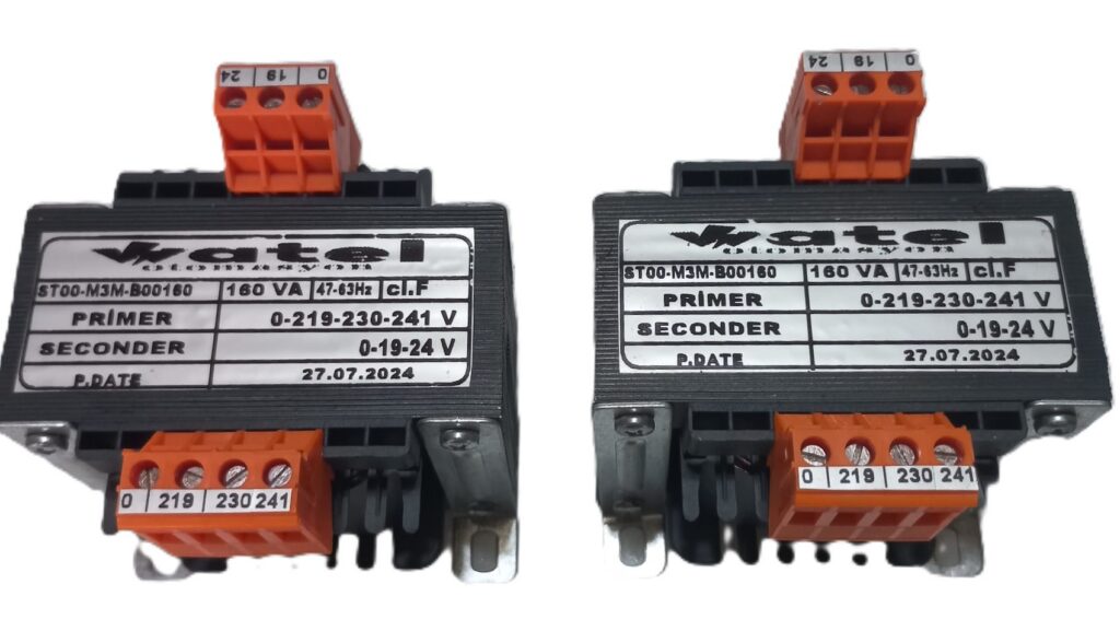 Watel 160VA 3 Girişli 2 Çıkışlı Özel Sargılı Trafo