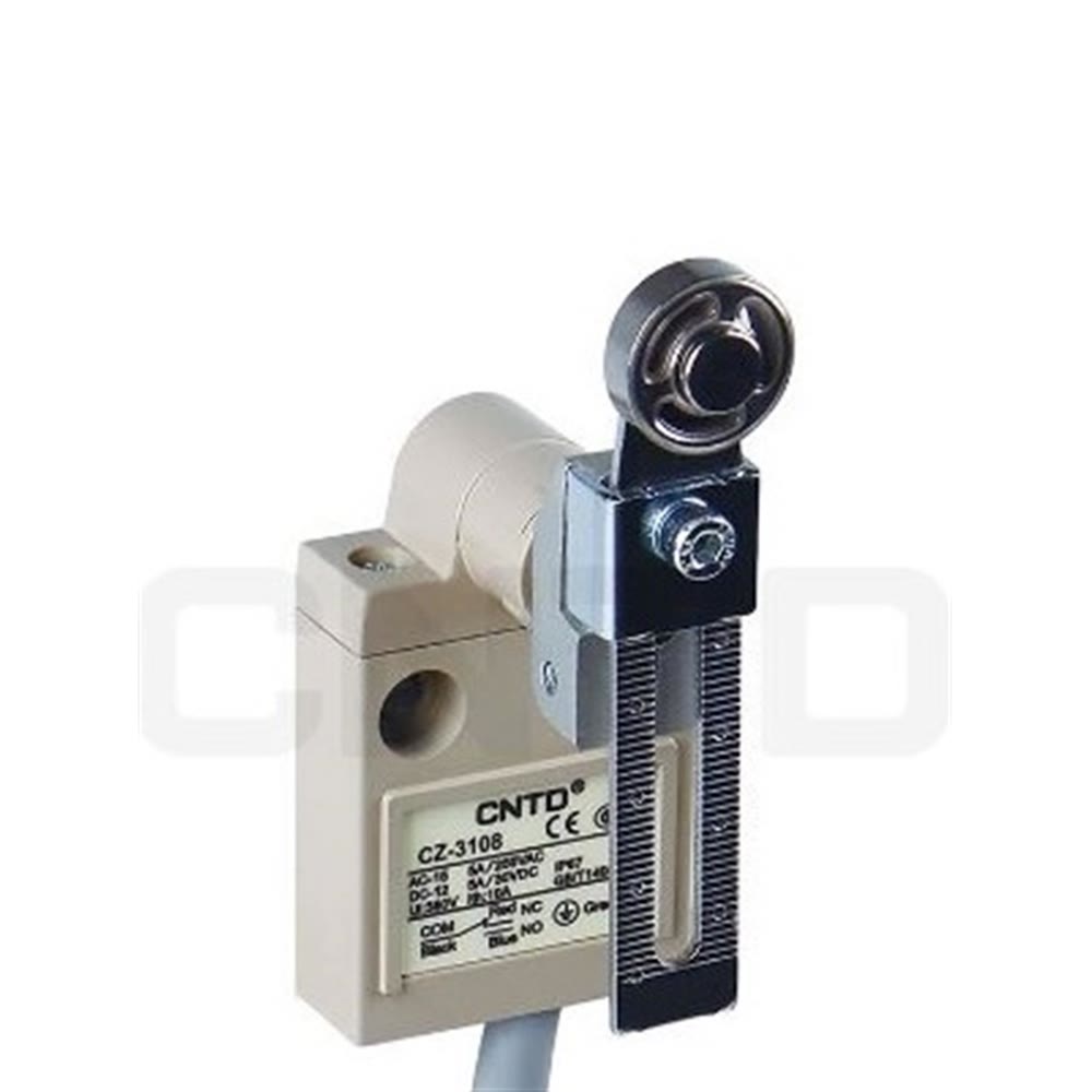 CNTD CZ-3108 Açısal Kol Ayarlı Makaralı Limit Switch IP67 1NO+1NC