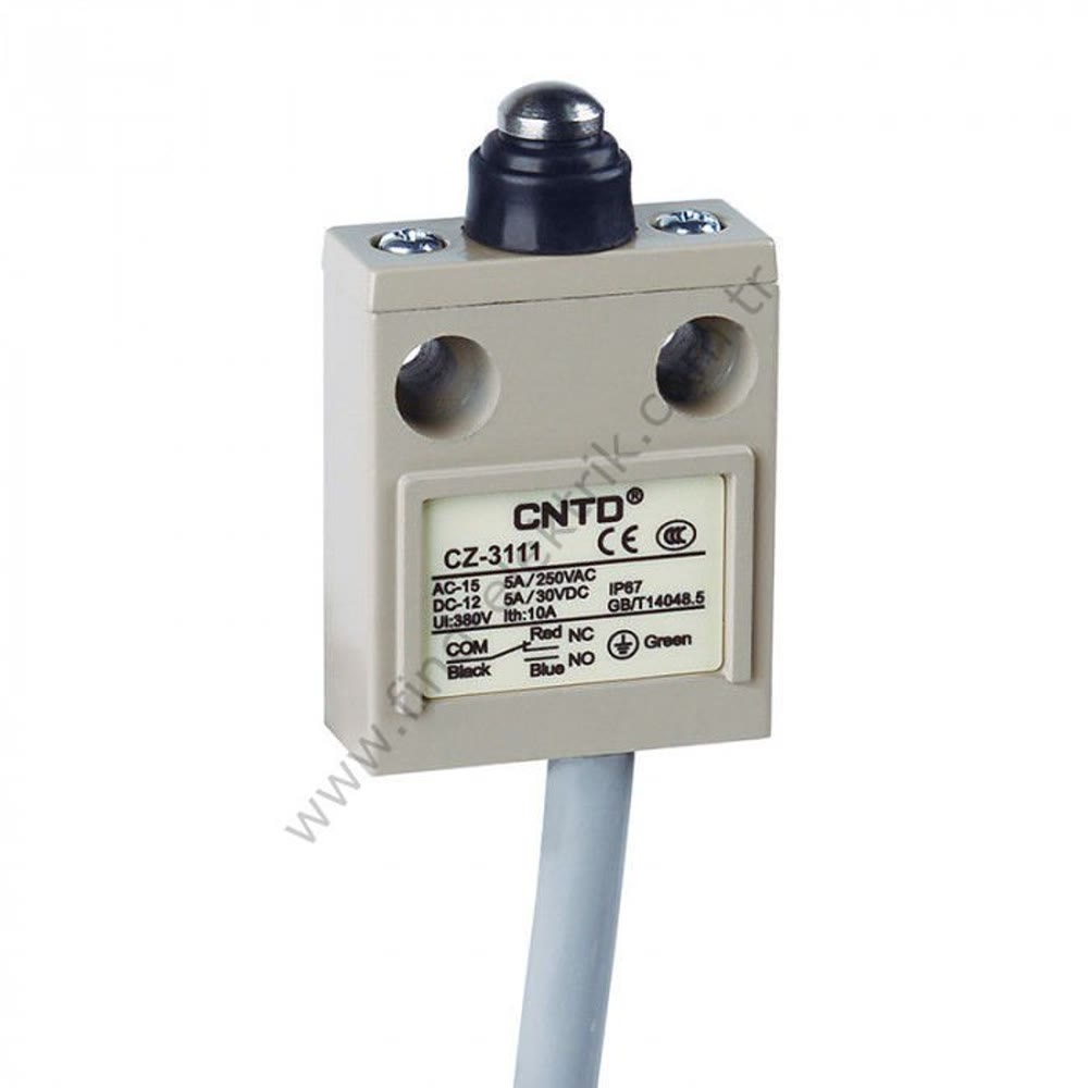 CNTD CZ-3111 Kauçuk Korumalı Pimli Limit Switch IP67 1NO+1NC