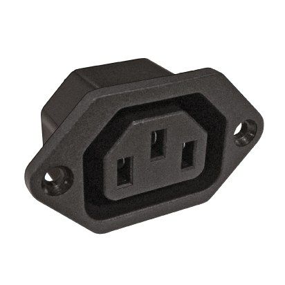 TEM 720.130.160 IEC C13 10A Vidalı Gövde Priz