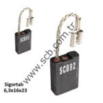 SCB 092 6,3x16x23 Bosch Tipi GWS Taşlama Kömür