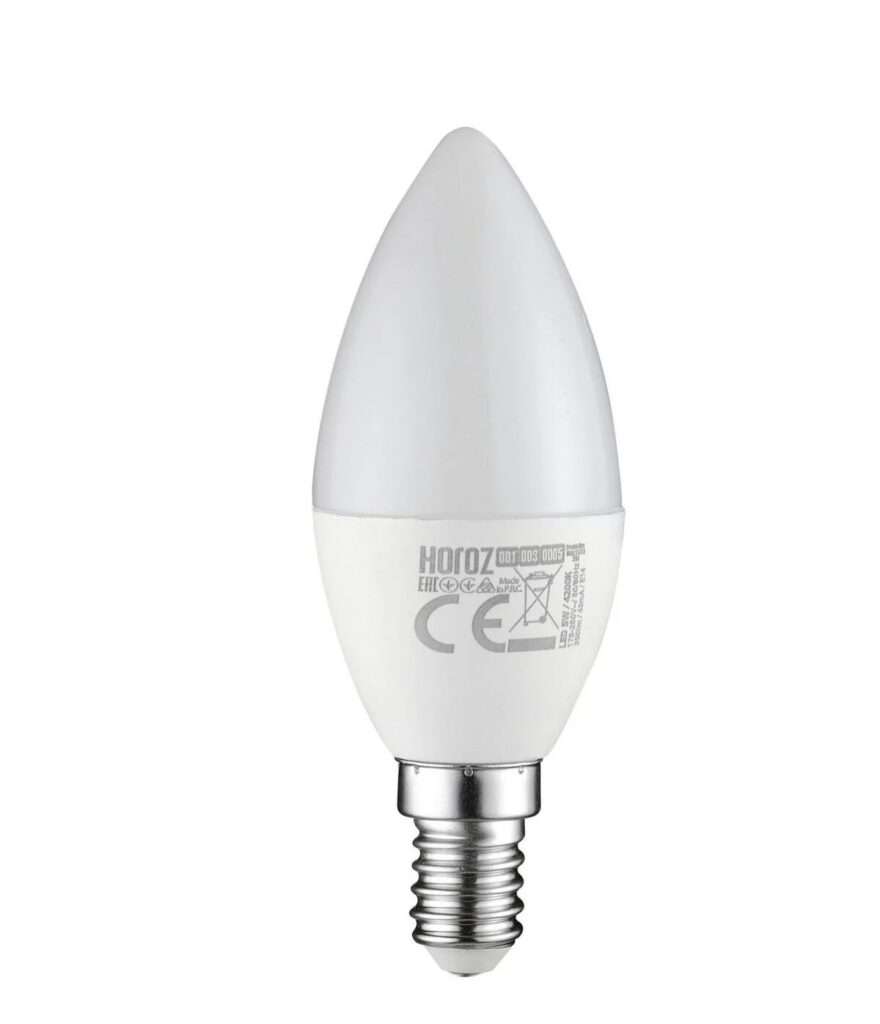 Horoz ULTRA-5 5W E14 Beyaz LED Ampul