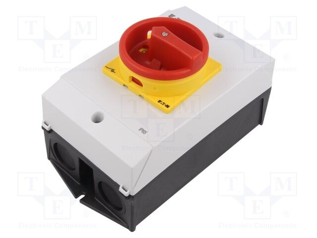 EATON P1-32/I2/SVB/HI11 Döner tip ana şalter, 32 A, Kırmızı kollu