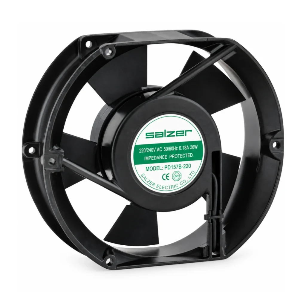 150×172×51 mm 24V DC Rulmanlı Kare Fan –  0,45A