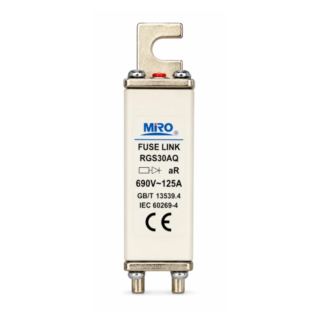 Miro Bor RGS30AQ 125A aR 690V NH000 Hızlı Yarı İletken Koruma Sigortası