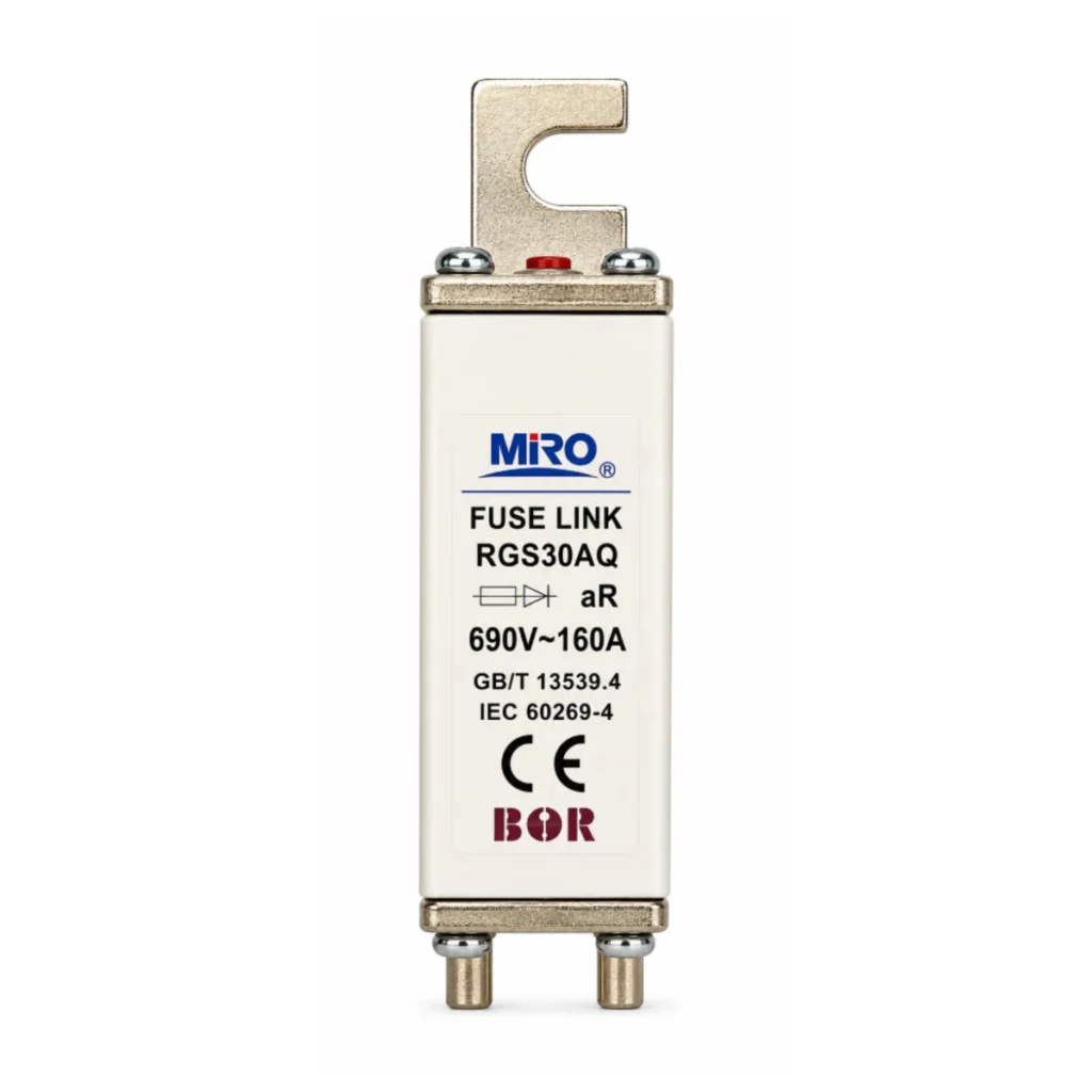 Miro Bor RGS30AQ 160A aR 690V NH000 Hızlı Yarı İletken Koruma Sigortası