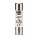 Miro Bor PV10gPV 20A 10×38 DC1000V Fotovoltaik Silindirik Sigorta