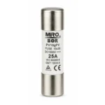 Miro Bor PV10gPV 25A 10×38 DC1000V Fotovoltaik Silindirik Sigorta