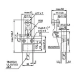 CNTD CZ-3104 Açısal Kol Makaralı Limit Switch IP67 1NO+1NC