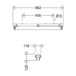 SCHUCH 161 06L20 865 16W 6500K LED Nemli Ortam Armatürü