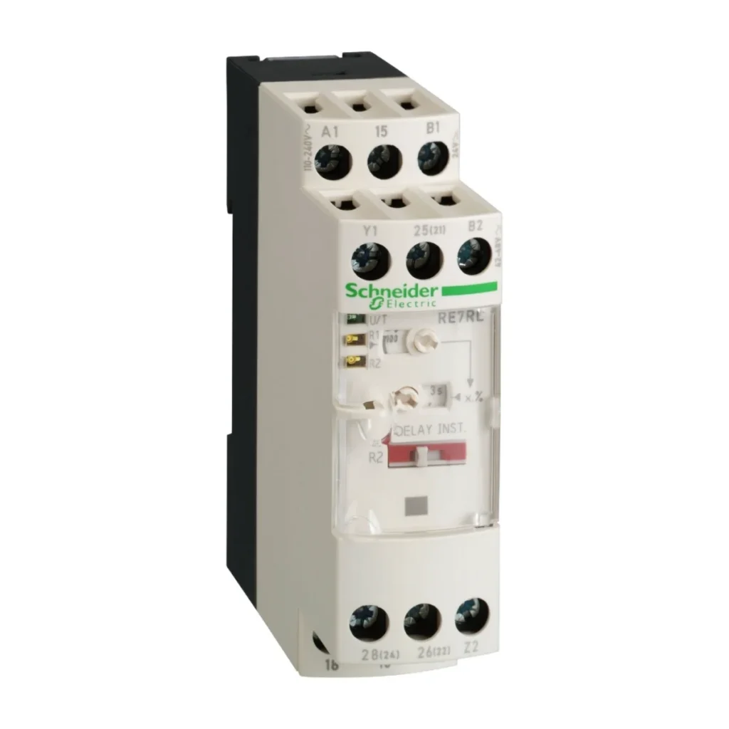 RE8CL11BU 0,1–10 sn 24V AC/DC 110–240V AC Simetrik Zamanlama Rölesi