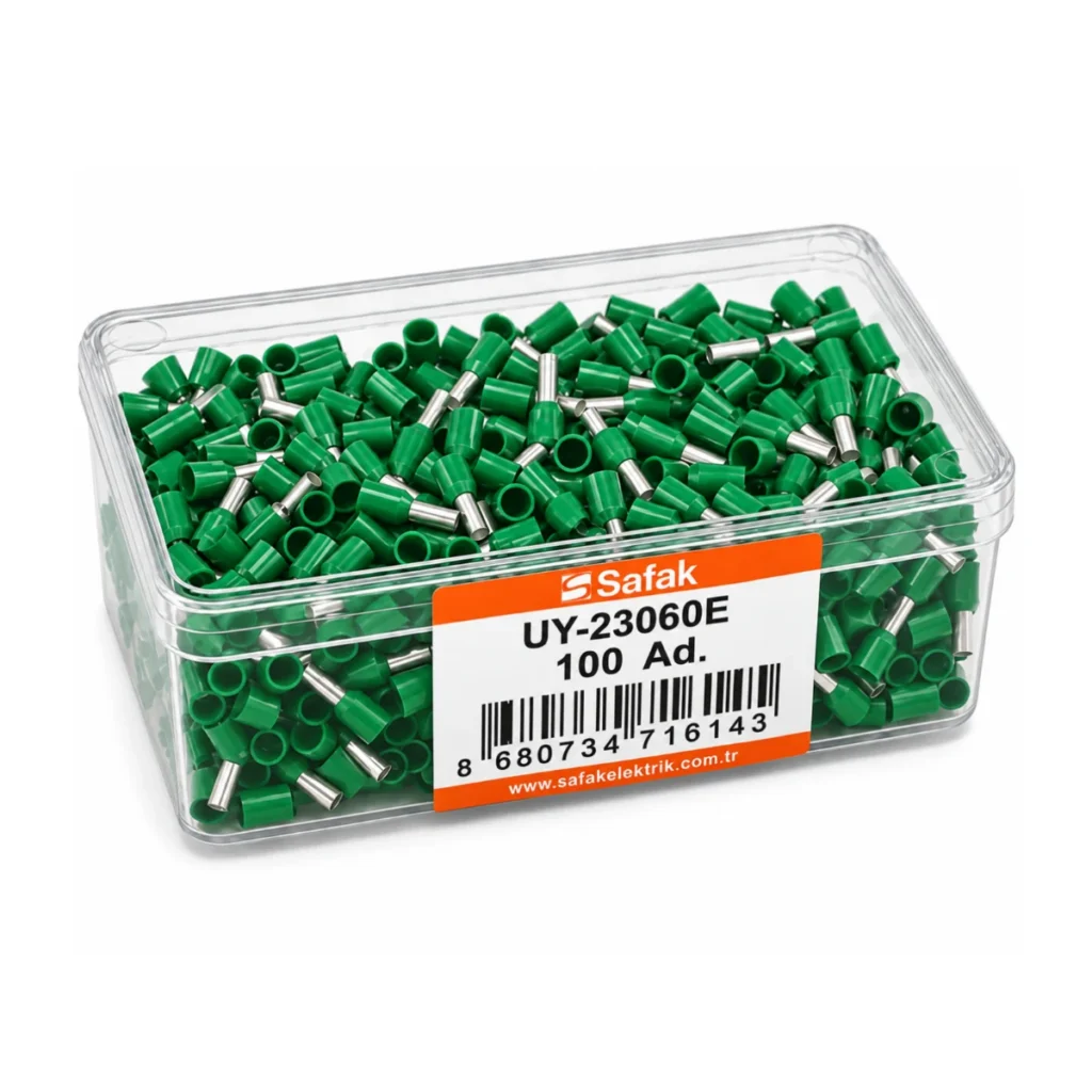 UY-23060E 2×6 mm² Çift Girişli Yeşil Kablo Yüksüğü