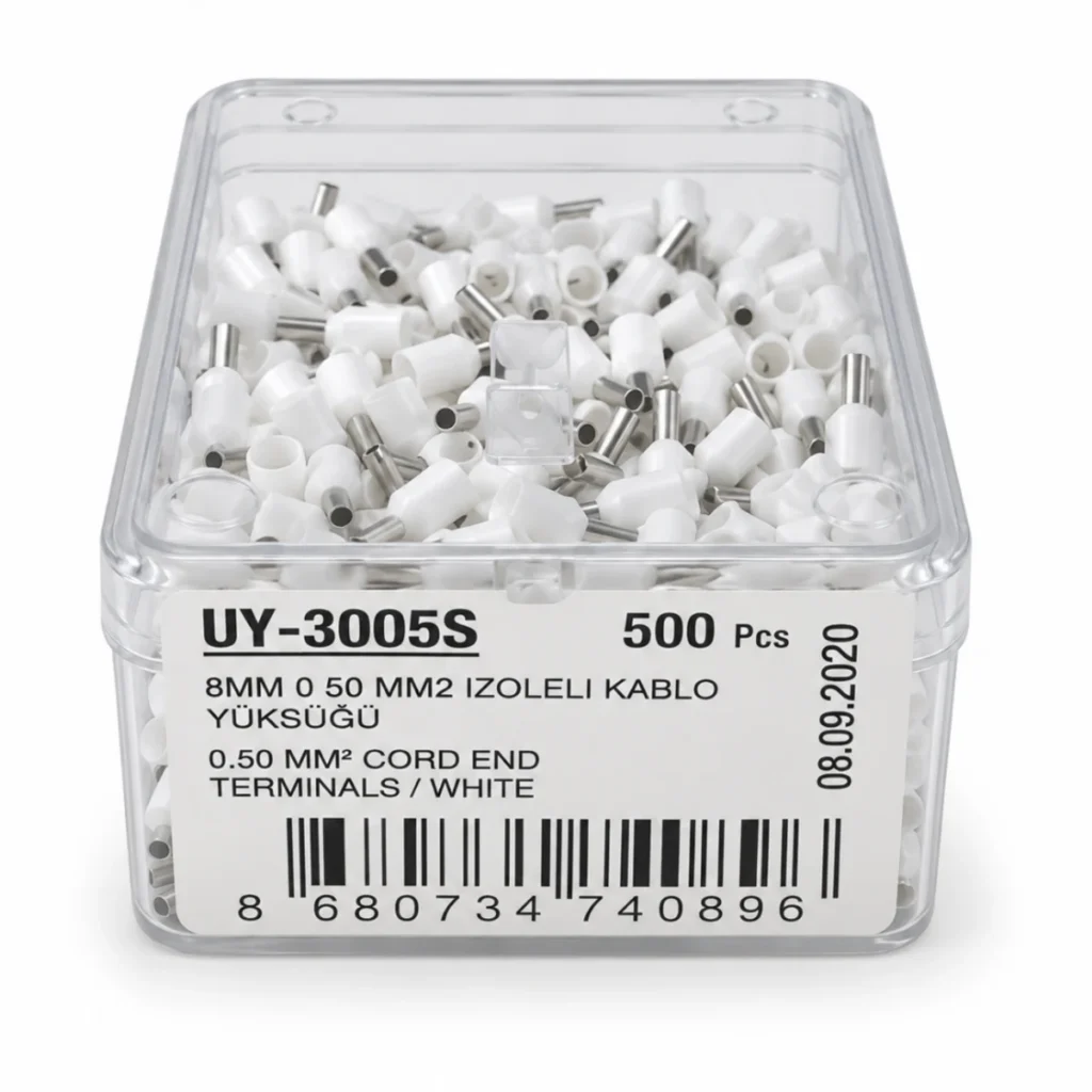 UY-3005S 0,50 mm² İzoleli Beyaz Kablo Yüksüğü