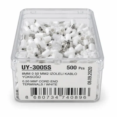 UY-3005S 0,50 mm² İzoleli Beyaz Kablo Yüksüğü