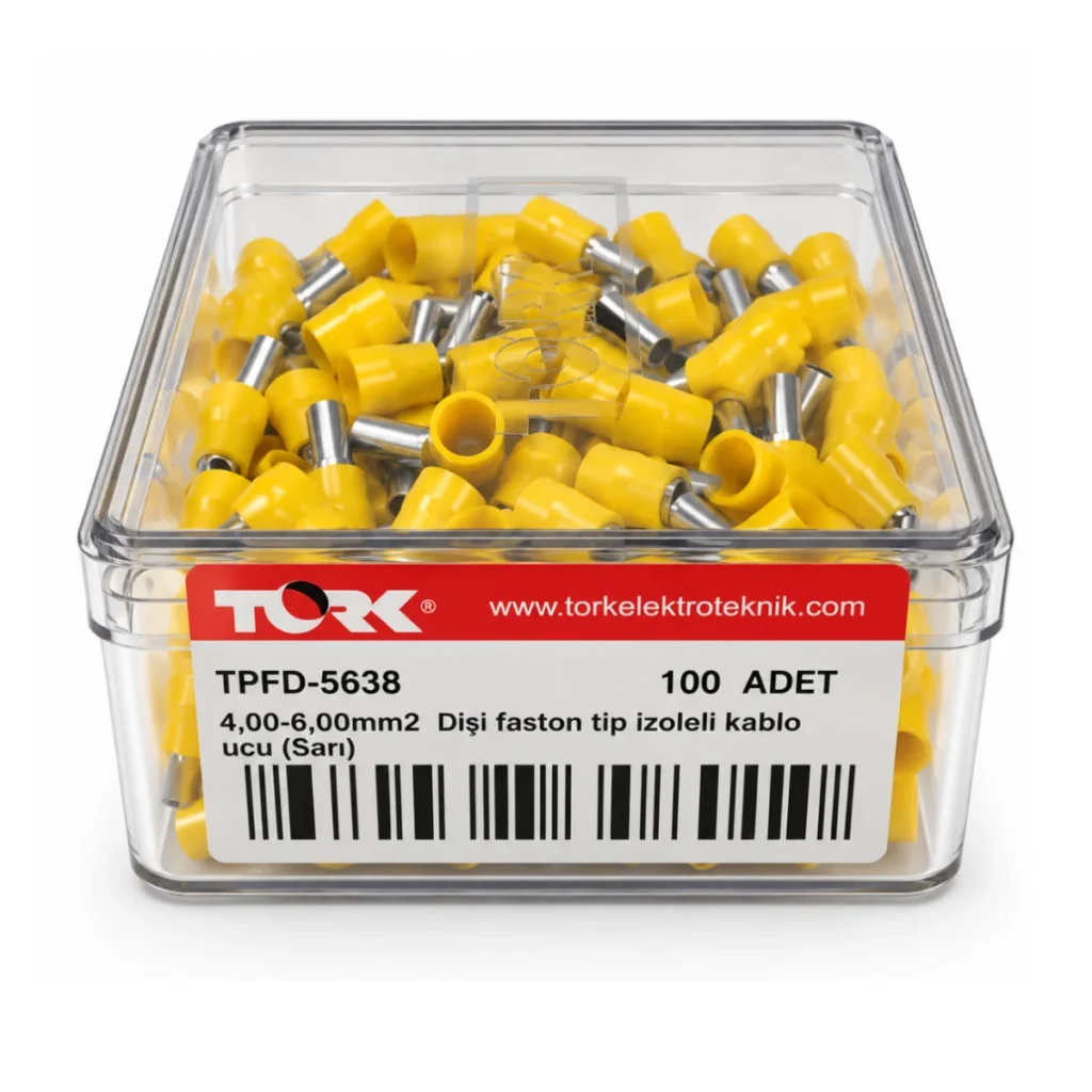 TPFD-5638 4,00–6,00 mm² Dişi Faston Tip İzoleli Kablo Ucu