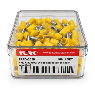 TPFD-5638 4,00–6,00 mm² Dişi Faston Tip İzoleli Kablo Ucu