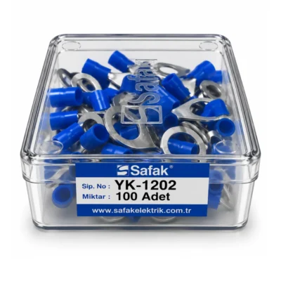 YK-1202 1,50–2,50 mm² M12 Yuvarlak Tip İzoleli Kablo Ucu